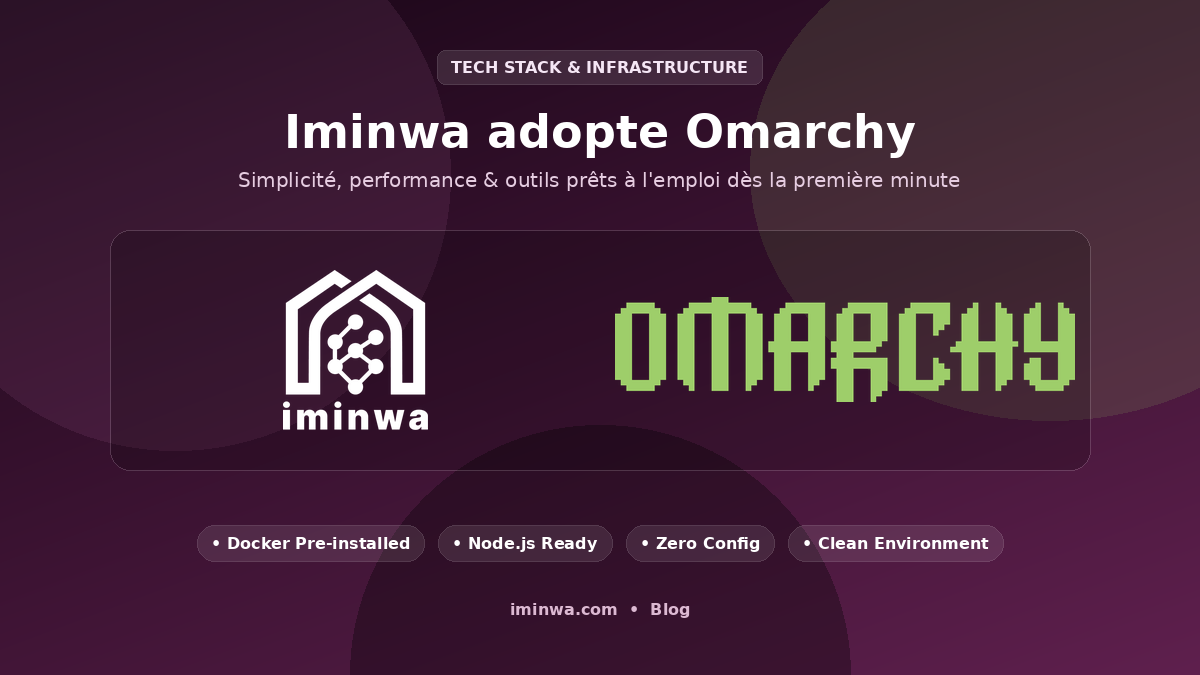 Pourquoi Iminwa a adopté Omarchy : La simplicité et la puissance au service de nos développements