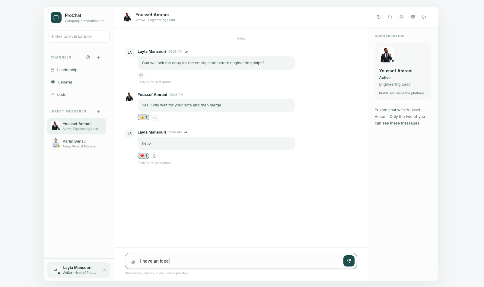 ProChat : La communication d’entreprise instantanée, sécurisée et 100% on-premise